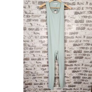 Forever 21‎ Active One Piece Jumpsuit Women's Size M Seafoam Green Sleeveless